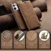 CASEME Retro Texture Book Wallet Case hoesje voor Oppo Reno13 - Lichtbruin 6