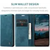 CASEME Retro Texture Book Wallet Case hoesje voor Oppo Reno13 F 4G/5G / Reno13 FS 5G - Blauw 6