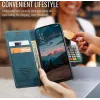 CASEME Retro Texture Book Wallet Case hoesje voor Oppo Reno13 F 4G/5G / Reno13 FS 5G - Blauw 8