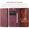 CASEME Retro Texture Book Wallet Case hoesje voor Oppo Reno13 F 4G/5G / Reno13 FS 5G - Bordeaux 6