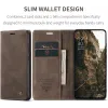 CASEME Retro Texture Book Wallet Case hoesje voor Oppo Reno13 F 4G/5G / Reno13 FS 5G - Donkerbruin 6