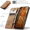 CASEME Retro Texture Book Wallet Case hoesje voor Oppo Reno13 F 4G/5G / Reno13 FS 5G - Lichtbruin 3
