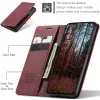 CASEME Retro Texture Book Wallet Case hoesje voor Oppo Reno13 Pro - Bordeaux 3