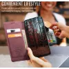 CASEME Retro Texture Book Wallet Case hoesje voor Oppo Reno13 Pro - Bordeaux 8