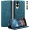 CASEME Retro Texture Book Wallet Case hoesje voor Samsung Galaxy S25 Edge - Blauw