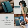 CASEME Retro Texture Book Wallet Case hoesje voor Samsung Galaxy S25 Edge - Blauw 4