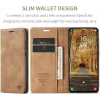 CASEME Retro Texture Book Wallet Case hoesje voor Samsung Galaxy S25 Edge - Lichtbruin 2