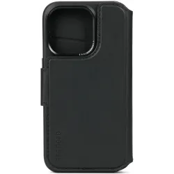 Decoded Echt Leren 2-in-1 Book Wallet Case hoesje voor Apple iPhone 15 Pro - Black