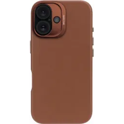 Decoded Echt Leren Back Cover hoesje voor Apple iPhone 16 - Tan