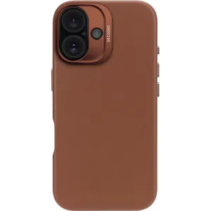 Decoded Echt Leren Back Cover hoesje voor Apple iPhone 16 - Tan