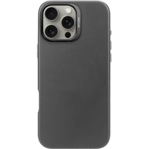 Decoded Echt Leren Back Cover hoesje voor Apple iPhone 16 Pro Max - Black