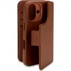 Decoded Echt Leren 2-in-1 Book Wallet Case hoesje voor Apple iPhone 16 - Tan 2