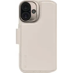Decoded Echt Leren 2-in-1 Book Wallet Case hoesje voor Apple iPhone 16 - Clay