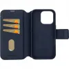 Decoded Echt Leren 2-in-1 Book Wallet Case hoesje voor Apple iPhone 16 Pro - Navy 5