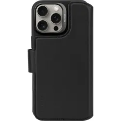 Decoded Echt Leren 2-in-1 Book Wallet Case hoesje voor Apple iPhone 16 Pro Max - Black