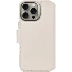 Decoded Echt Leren 2-in-1 Book Wallet Case hoesje voor Apple iPhone 16 Pro Max - Clay