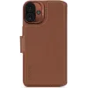 Decoded Echt Leren 2-in-1 Book Wallet Case hoesje voor Apple iPhone 16 Plus - Tan