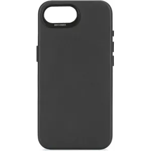 Decoded Echt Leren Back Cover hoesje voor Apple iPhone 17e/16e - Black