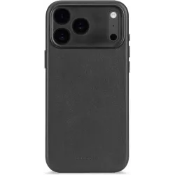 Decoded Echt Leren Back Cover hoesje voor Apple iPhone 17 Pro - Black