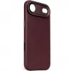 Decoded Echt Leren Back Cover hoesje voor Apple iPhone Air - Dark Ruby 2