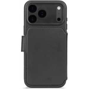 Decoded Echt Leren 2-in-1 Book Wallet Case hoesje voor Apple iPhone 17 Pro Max - Black