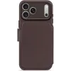 Decoded Echt Leren 2-in-1 Book Wallet Case hoesje voor Apple iPhone 17 Pro - Chocolate Brown