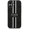 Guess 4G Printed Stripes Hard Case Back Cover hoesje met MagSafe voor Apple iPhone 17 - Zwart 2