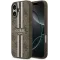 Guess 4G Printed Stripes Hard Case Back Cover hoesje met MagSafe voor Apple iPhone 17 - Bruin