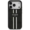 Guess 4G Printed Stripes Hard Case Back Cover hoesje met MagSafe voor Apple iPhone 17 Pro - Zwart 2