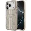 Guess 4G Printed Stripes Hard Case Back Cover hoesje met MagSafe voor Apple iPhone 17 Pro - Roze 0