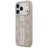 Guess 4G Printed Stripes Hard Case Back Cover hoesje met MagSafe voor Apple iPhone 17 Pro - Roze 2