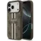 Guess 4G Printed Stripes Hard Case Back Cover hoesje met MagSafe voor Apple iPhone 17 Pro - Bruin