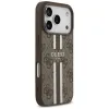 Guess 4G Printed Stripes Hard Case Back Cover hoesje met MagSafe voor Apple iPhone 17 Pro - Bruin 1