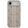 Guess 4G Printed Stripes Hard Case Back Cover hoesje met MagSafe voor Apple iPhone Air - Roze 3