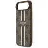Guess 4G Printed Stripes Hard Case Back Cover hoesje met MagSafe voor Apple iPhone Air - Bruin 5