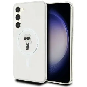 Karl Lagerfeld IML Ikonik Back Cover hoesje met MagSafe voor Samsung Galaxy S23 Plus - Transparant