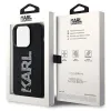 Karl Lagerfeld 3D Rubber Glitter Logo Back Cover hoesje voor Apple iPhone 15 Pro - Zwart 7