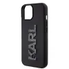 Karl Lagerfeld 3D Rubber Glitter Logo Back Cover hoesje voor Apple iPhone 15 - Zwart 5