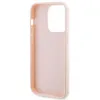 Karl Lagerfeld 3D Rubber Glitter Logo Back Cover hoesje voor Apple iPhone 15 Pro Max - Roze 6