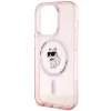 Karl Lagerfeld IML Choupette Back Cover hoesje met MagSafe voor Apple iPhone 15 Pro - Roze 6