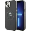 Karl Lagerfeld IML Ikonik Back Cover hoesje met MagSafe voor Apple iPhone 15 Plus/14 Plus - Zwart