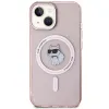 Karl Lagerfeld IML Choupette Back Cover hoesje met MagSafe voor Apple iPhone 15 - Roze 3