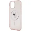 Karl Lagerfeld IML Choupette Back Cover hoesje met MagSafe voor Apple iPhone 15 - Roze 6