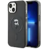 Karl Lagerfeld IML Ikonik Back Cover hoesje met MagSafe voor Apple iPhone 15 - Zwart