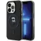 Karl Lagerfeld IML Ikonik Back Cover hoesje met MagSafe voor Apple iPhone 15 Pro Max - Zwart