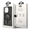 Karl Lagerfeld IML Ikonik Back Cover hoesje met MagSafe voor Apple iPhone 15 Pro Max - Zwart 8