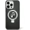 Karl Lagerfeld Ring Stand Karl & Choupette Hard Case Back Cover hoesje met MagSafe voor Apple iPhone 15 Plus/14 Plus - Zwart