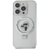 Karl Lagerfeld Ring Stand Karl & Choupette Hard Case Back Cover hoesje met MagSafe voor Apple iPhone 14 Pro - Wit 3