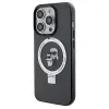 Karl Lagerfeld Ring Stand Karl & Choupette Hard Case Back Cover hoesje met MagSafe voor Apple iPhone 14 Pro - Zwart 2