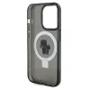 Karl Lagerfeld Ring Stand Karl & Choupette Hard Case Back Cover hoesje met MagSafe voor Apple iPhone 14 Pro - Zwart 7